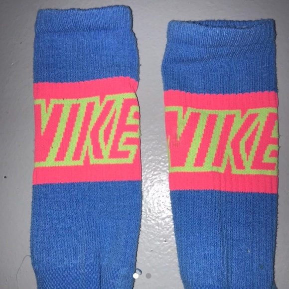 Nike Accessories - Blue Pink And Green Nike Crew Socks Nike Accessories - Blue Pink And Green Nike Crew Socks